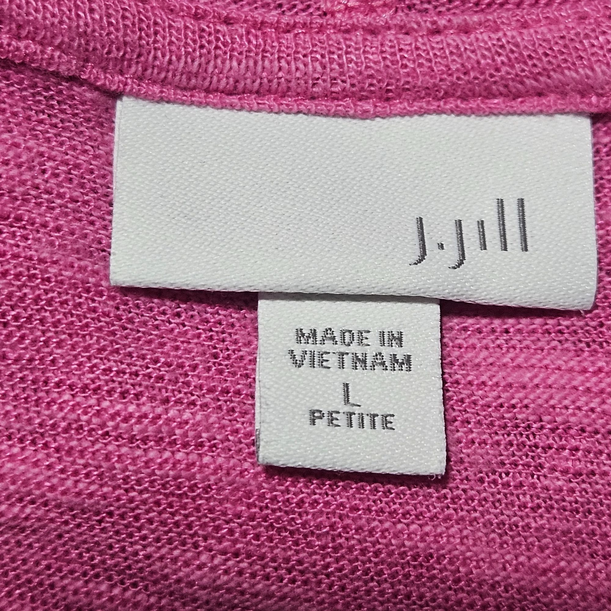 J. Jill J Jill Linen Hoodie L Petite Casual Travel Core Athleisure Size L / US 10 / IT 46 - 4 Thumbnail