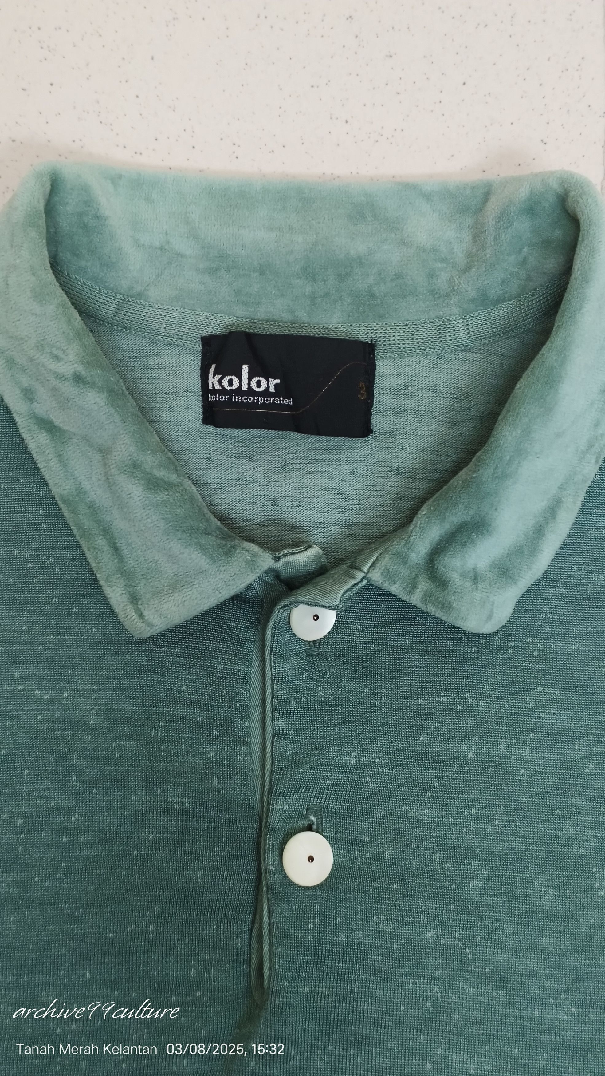 Kolor KOLOR INCORPORATED Rayon 3/4 sleeve shirt Size US M / EU 48-50 / 2 - 4 Thumbnail