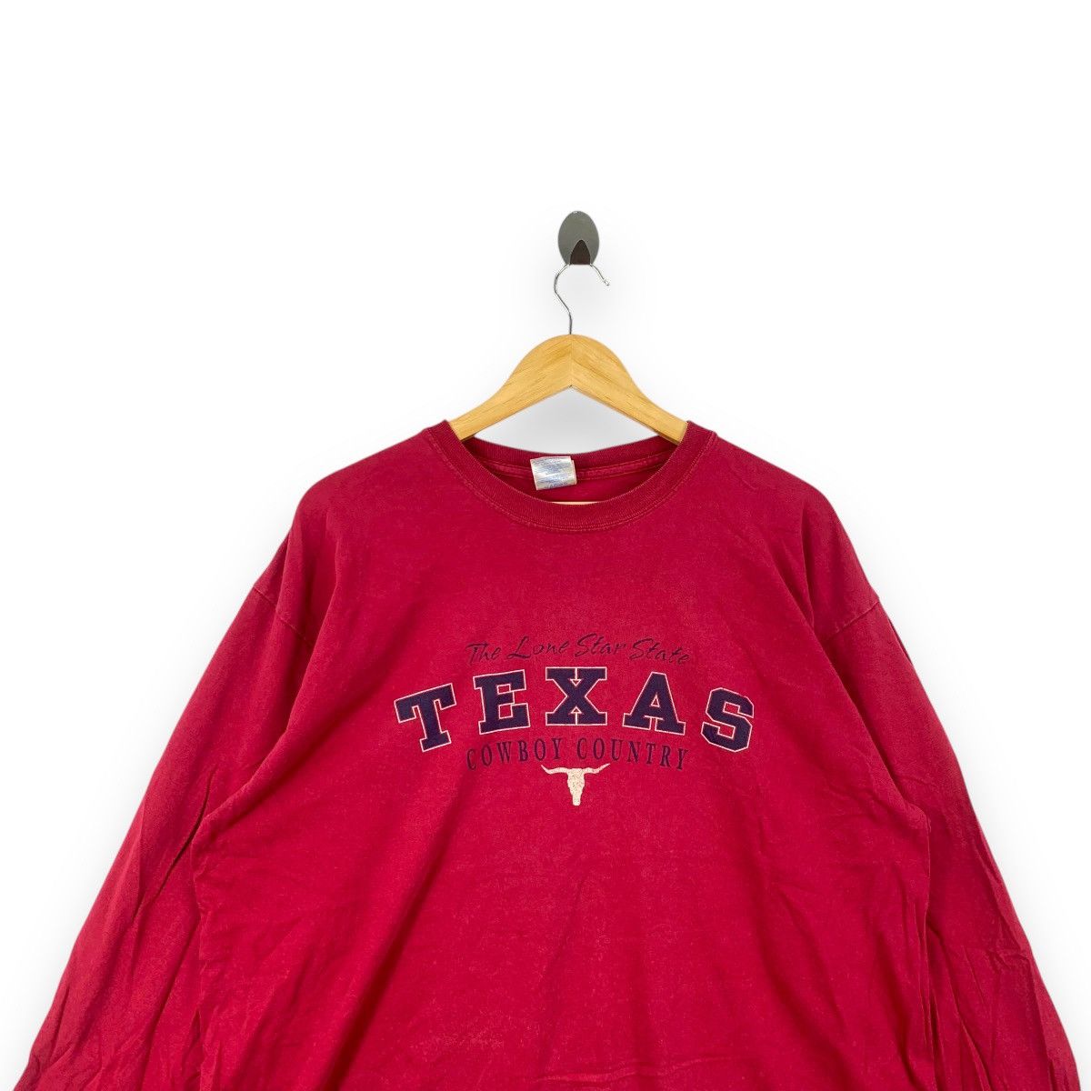 Other Vintage TEXAS COWBOY COUNTRY Long Sleeve Tee Shirt Size XL / US 12-14 / IT 48-50 - 2 Thumbnail