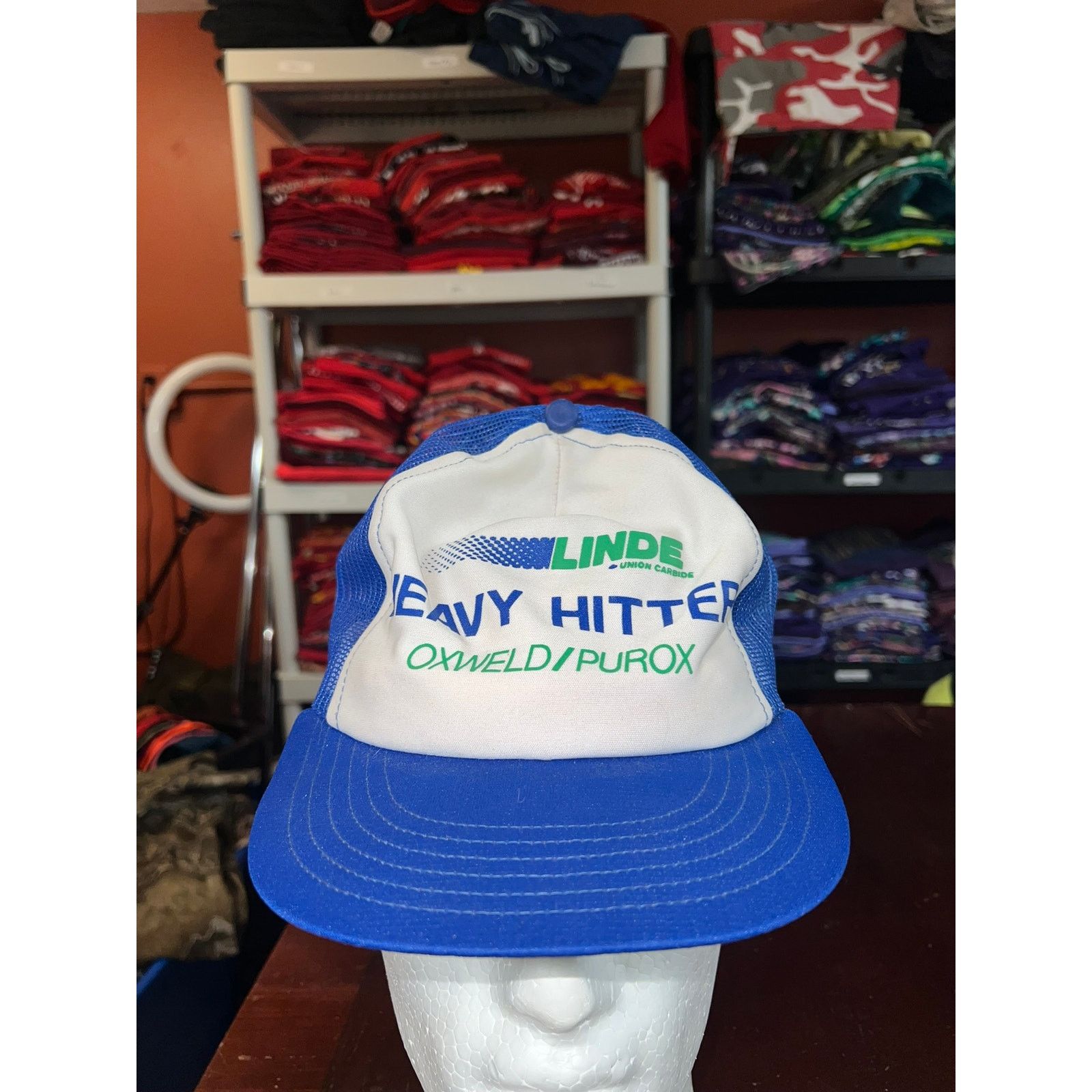 Vintage Vintage Linde Hat Union Carbide Oxweld Purox White Cap VTG Size ONE SIZE - 1 Thumbnail