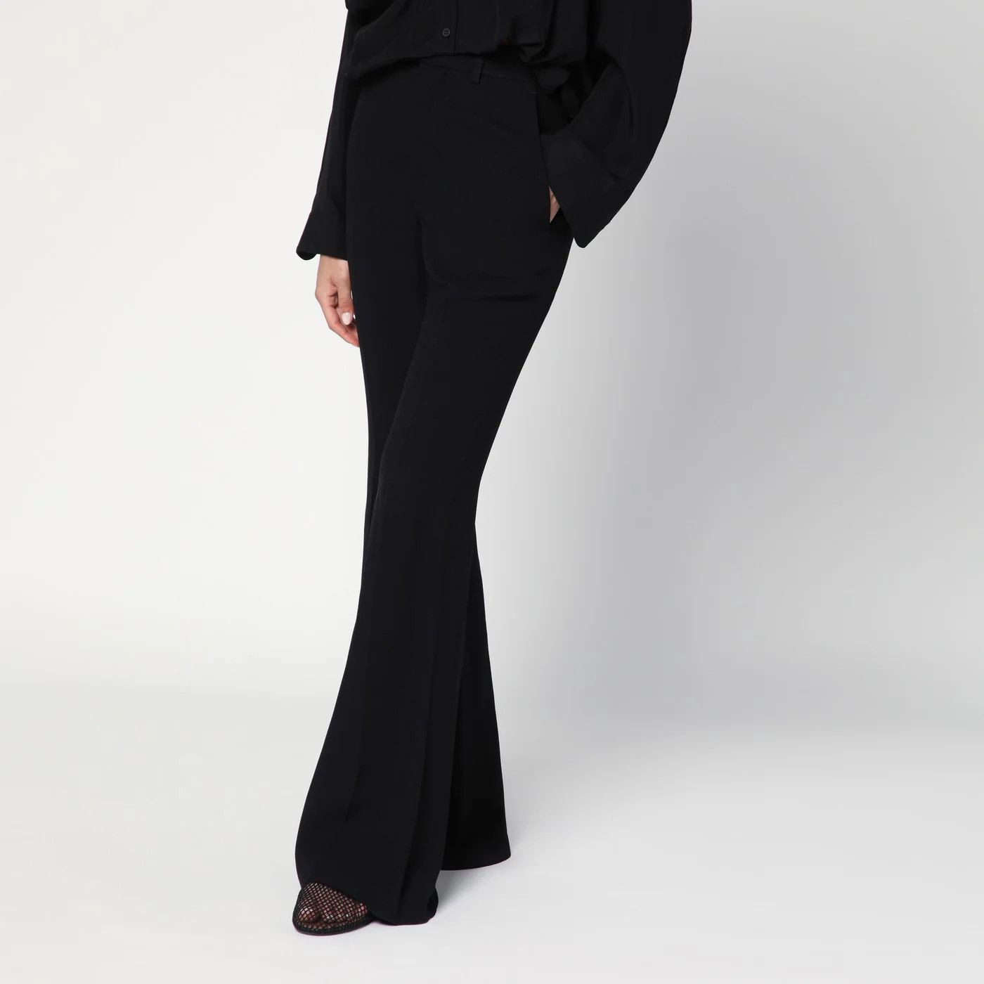 Balenciaga o1d2blof0426 Flared Pants in Black Size 27" / US 4 / IT 40 - 3 Thumbnail