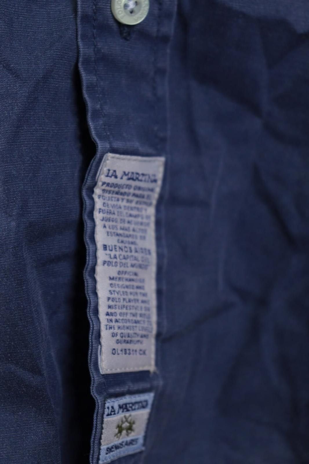 La Martina LA MARTINA Buenos Aires Blue Long Sleeve Button Shirt Size L Size US L / EU 52-54 / 3 - 5 Thumbnail