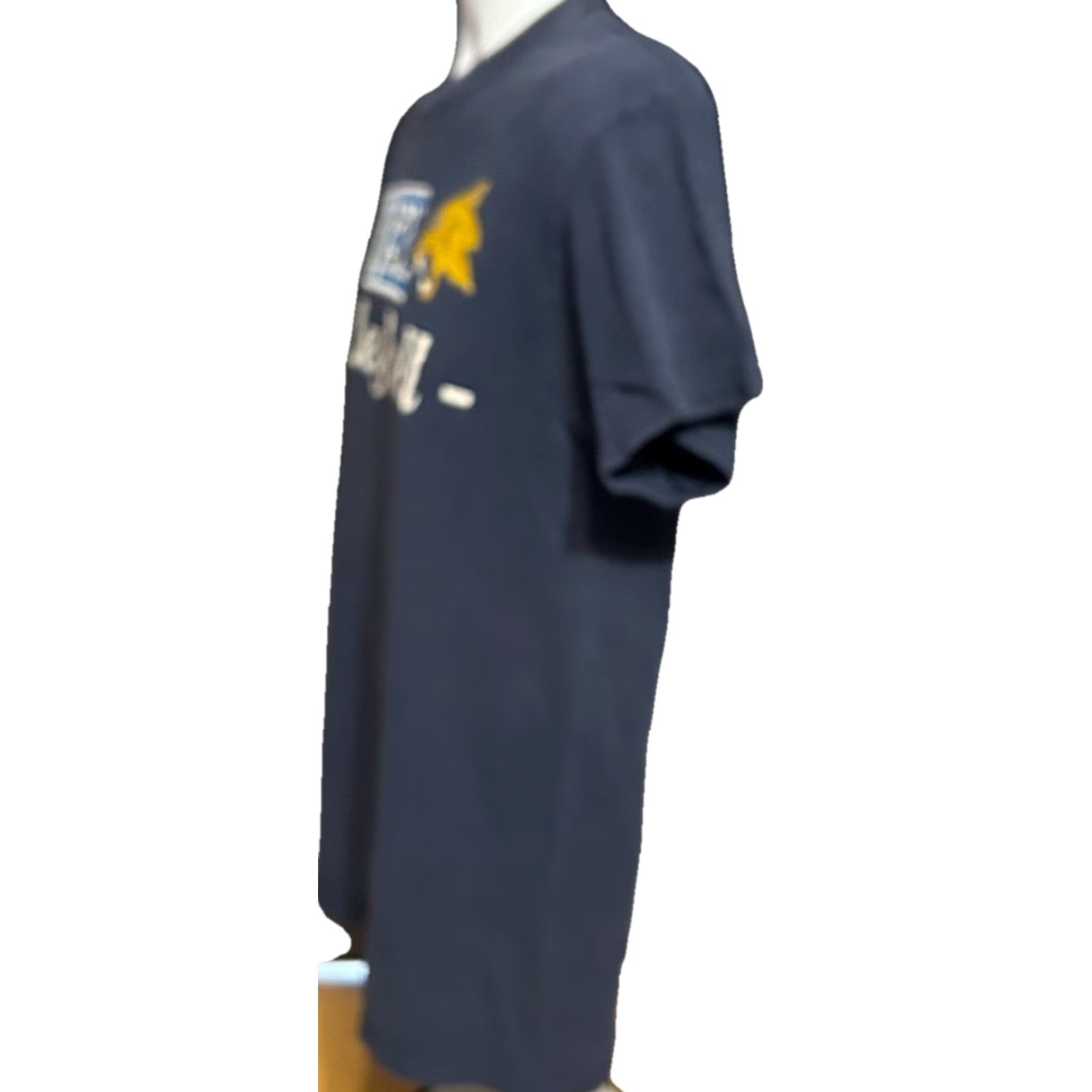 Vintage Thiel College Volleyball Shirt Men Medium Navy Blue Short Sleeve Crew Neck Logo Graphic Print College Sports 2010s Mens Size US M / EU 48-50 / 2 - 3 Thumbnail