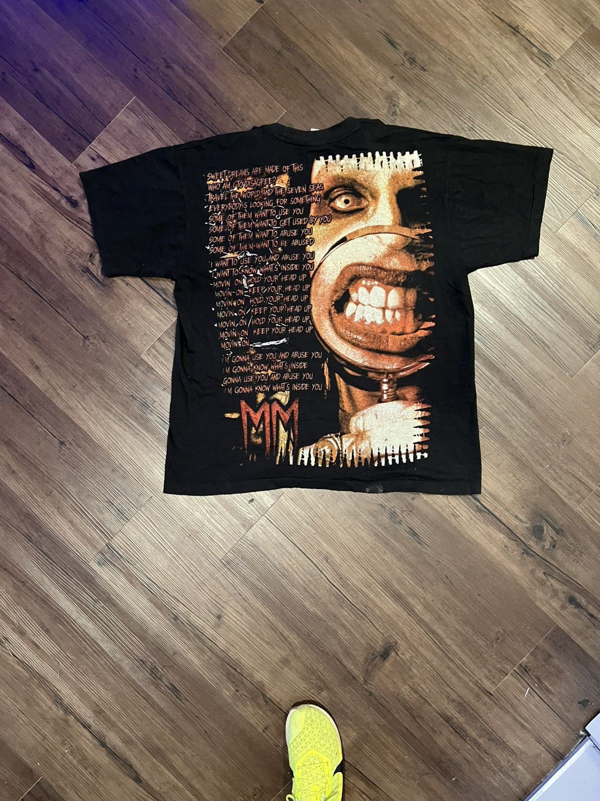 Marilyn Manson Vintage Marilyn Manson Tour Tee Shirt Size US XL / EU 56 / 4 - 3 Thumbnail