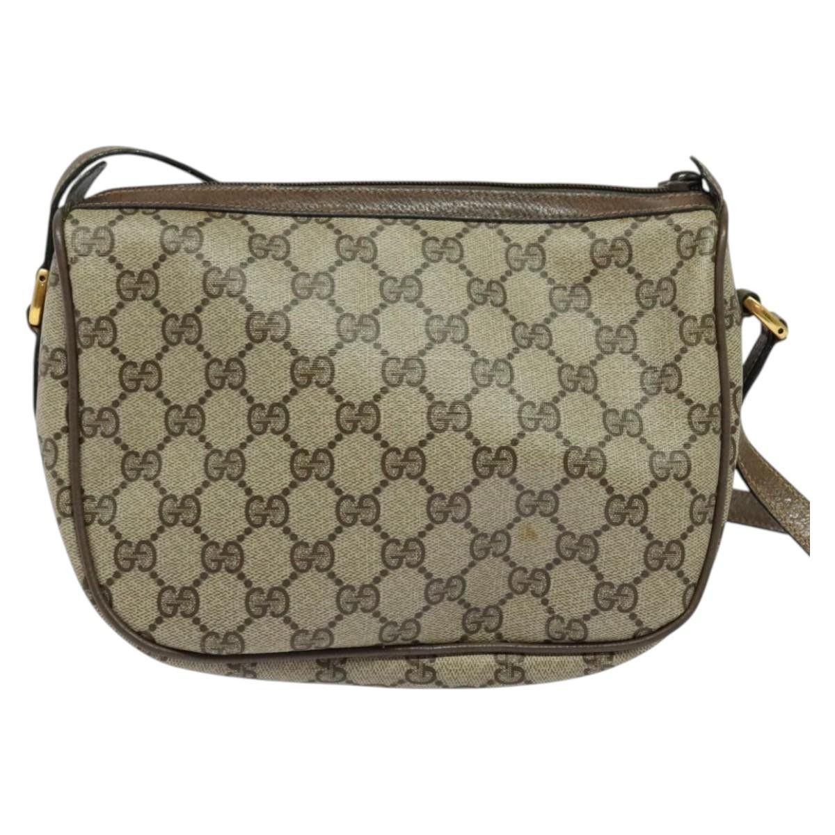 Gucci GUCCI GG Supreme Web Sherry Line Shoulder Bag Pvc Beige Size ONE SIZE - 3 Thumbnail