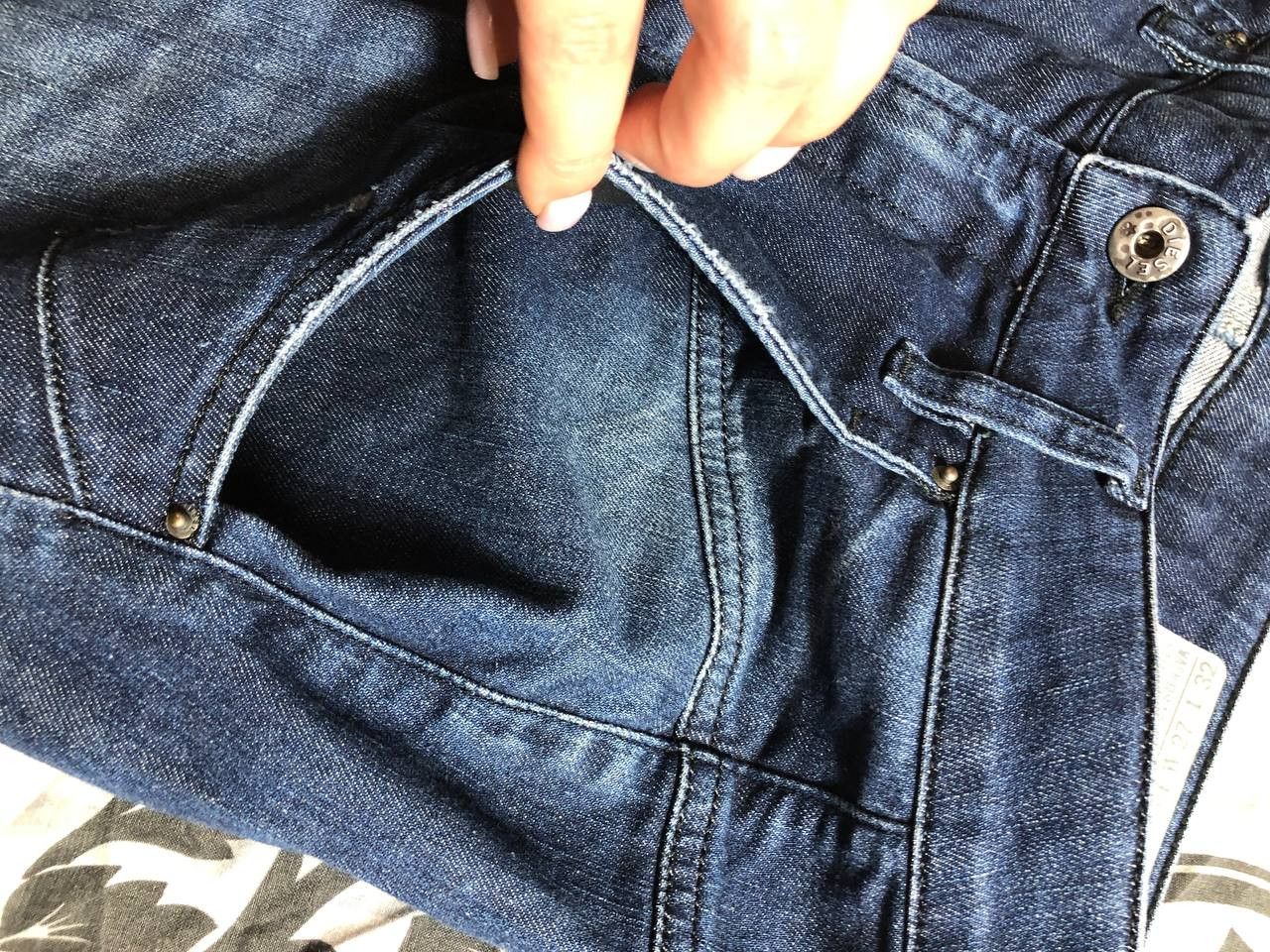 Diesel × Japanese Brand Crazy Crash Dirty Baggy Faded Jean Japan Avant Garde Style Size US 27 - 12 Thumbnail