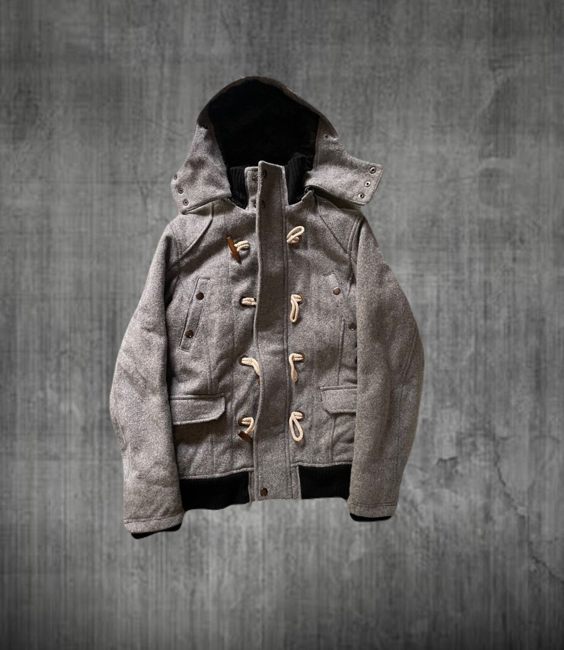 If Six Was Nine 2000s RATTLE TRAP Vkei Hooded Duffle Jacket Japanese archive Size US S / EU 44-46 / 1 - 1 Thumbnail