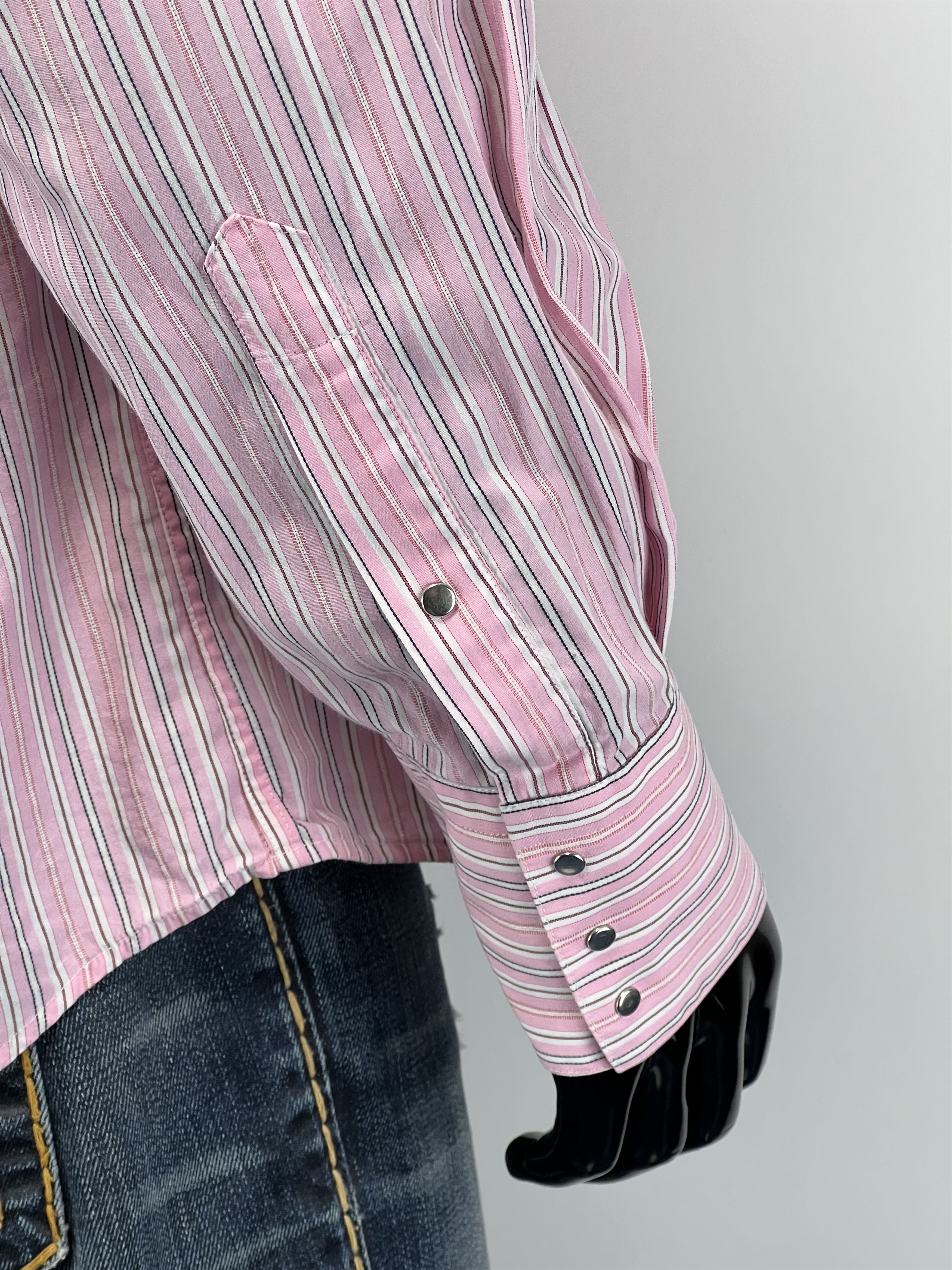 Thierry Mugler Thierry Mugler Striped Long Sleeve Button Up Shirt Size 44 Size US XL / EU 56 / 4 - 10 Thumbnail