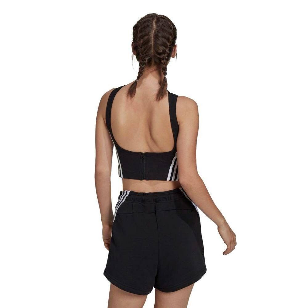 Calvin Klein Adidas H24179 Crop Zip Rib Tank Top Black ( XL ) Size XL / US 12-14 / IT 48-50 - 2 Thumbnail
