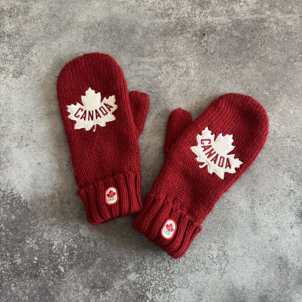 Hysteric Glamour × Japanese Brand × Vintage Amazing Vintage Canada Unisex Knit Gloves Size ONE SIZE - 5 Thumbnail