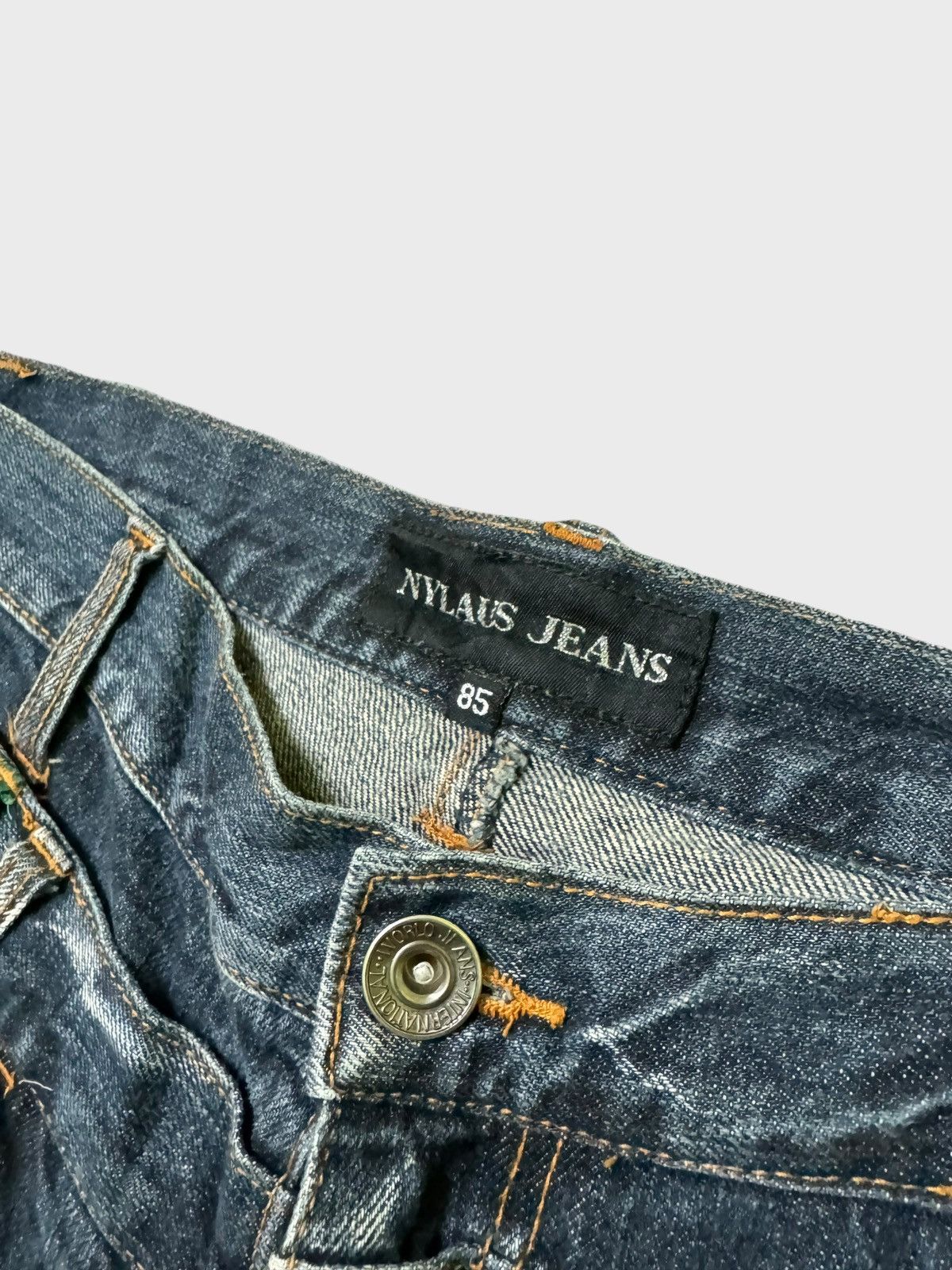 Hysteric Glamour × Japanese Brand × Seditionaries VTG NYLAUS DOUBLE WAIST ZIPPER PUNKY CLAW MARK DENIM JEANS Size US 32 / EU 48 - 7 Thumbnail