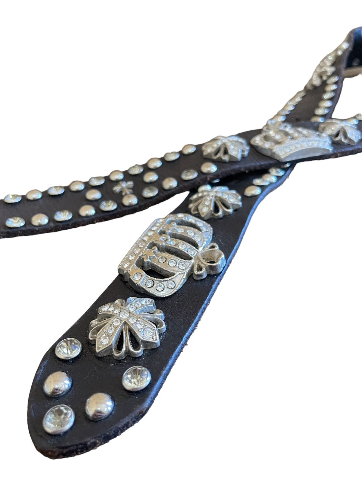 Hysteric Glamour × Japanese Brand Vintage Beach Sound Japan Cemetery Cross StudLeather Belt Size ONE SIZE - 8 Thumbnail