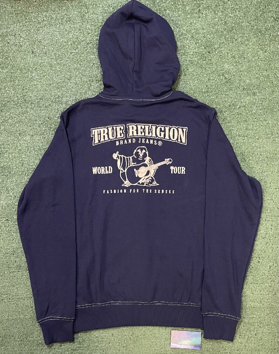 True Religion True Religion Buddha navy zip up hoodie Size US L / EU 52-54 / 3 - 2 Thumbnail