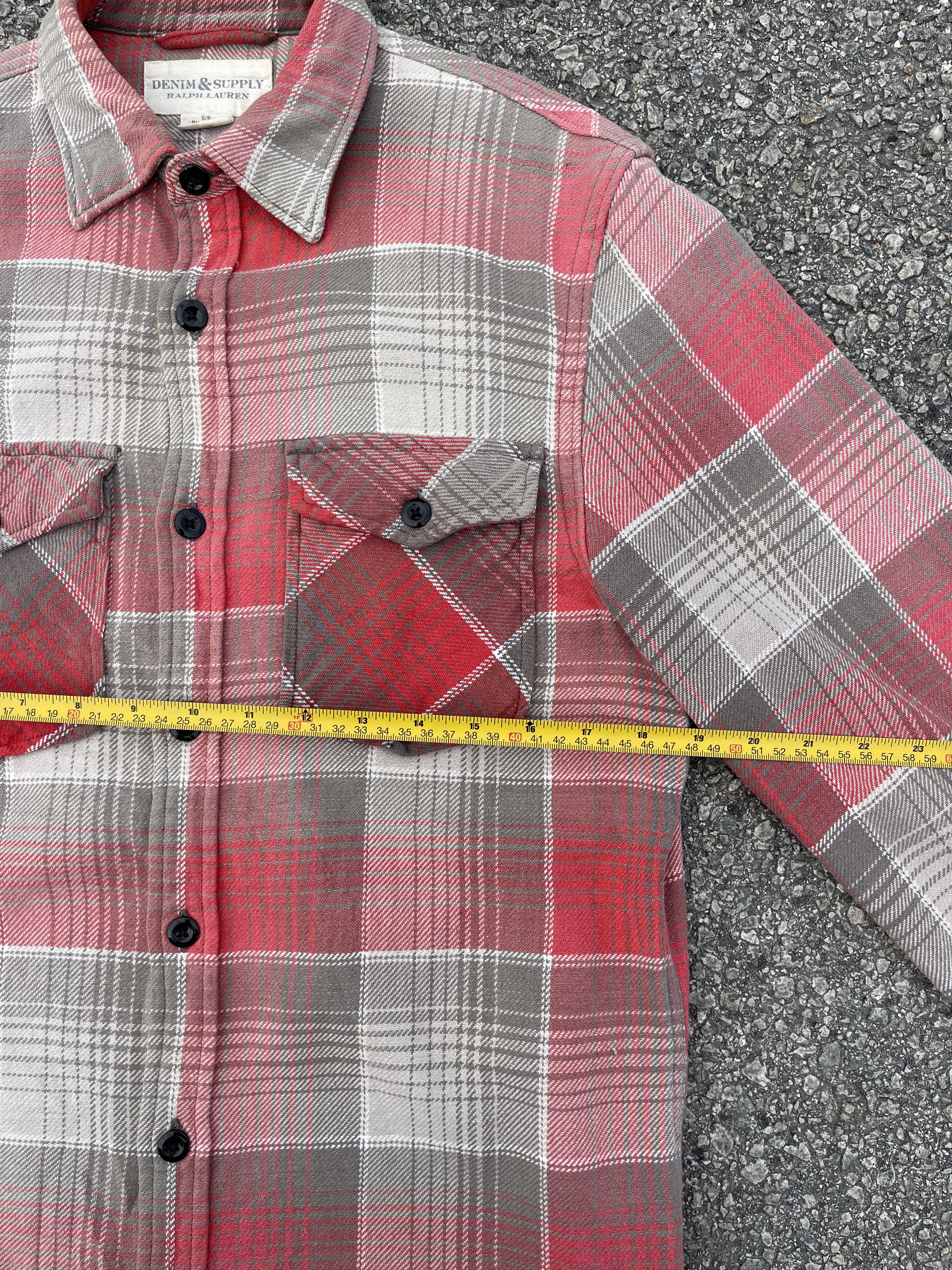 Denim & Supply Ralph Lauren Ultra Heavy Flannel Double Sided Pocket Faded sun of The Day Size US S / EU 44-46 / 1 - 7 Thumbnail