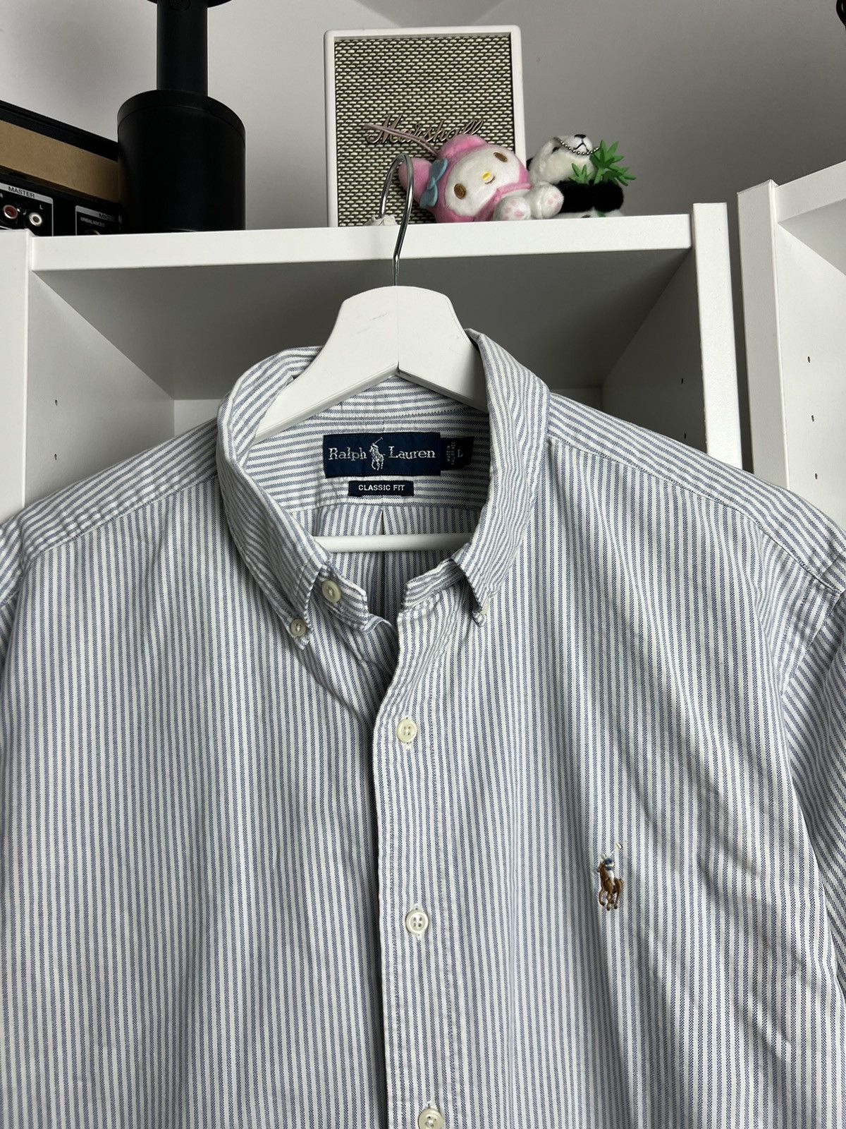 Polo Ralph Lauren × Ralph Lauren × Vintage Vintage Y2K Polo Ralph Lauren striped shirt L old money 90s Size US L / EU 52-54 / 3 - 3 Thumbnail