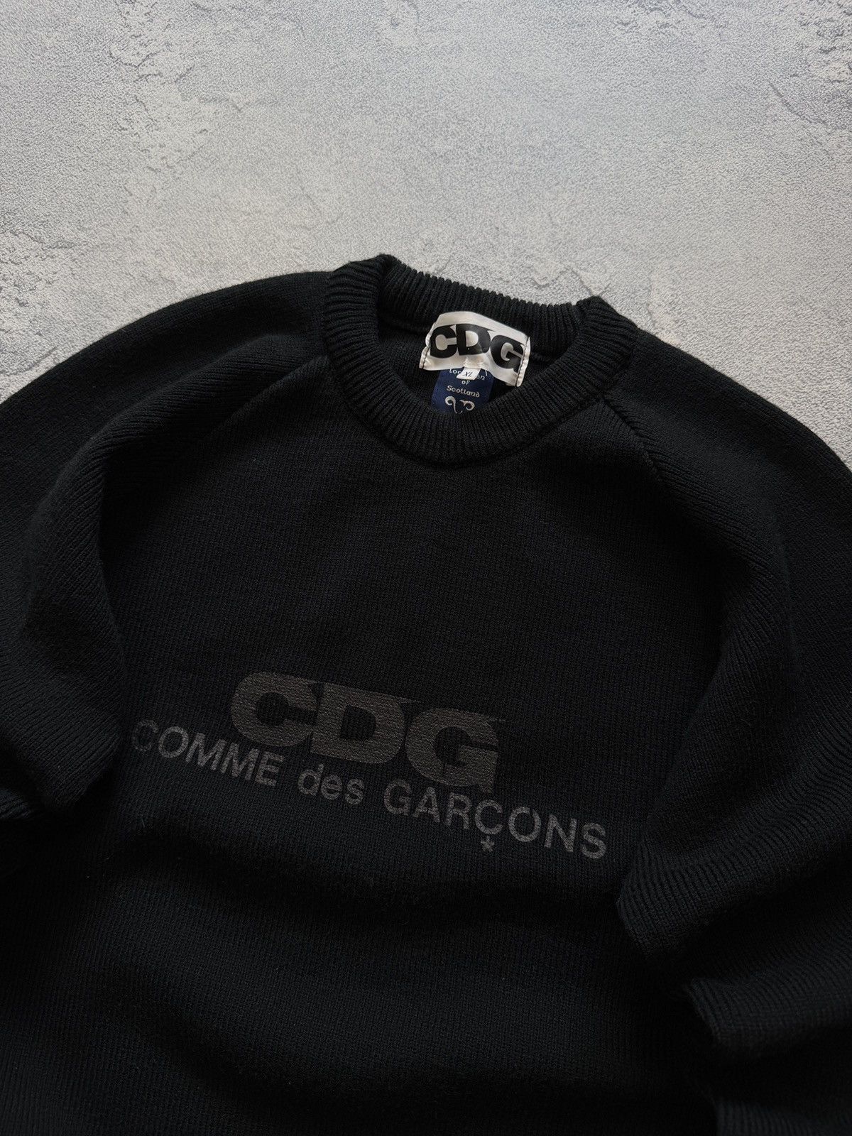 Comme des Garcons CDG Comme Des Garcons Knit Sweater Big Logo Y2K Size US XL / EU 56 / 4 - 2 Thumbnail