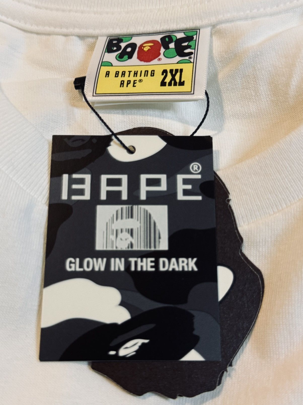 Bape Bape City Camo Ape Face Sta Glow in the Dark Tee XXL Size US XXL / EU 58 / 5 - 6 Thumbnail