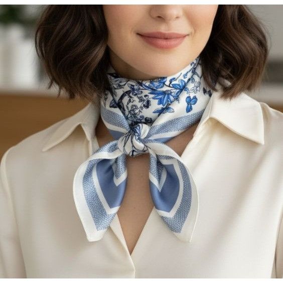 Other ⭐Soft Luxurious Elegant Women Square Silky Scarf Butterflies Size ONE SIZE - 1 Thumbnail