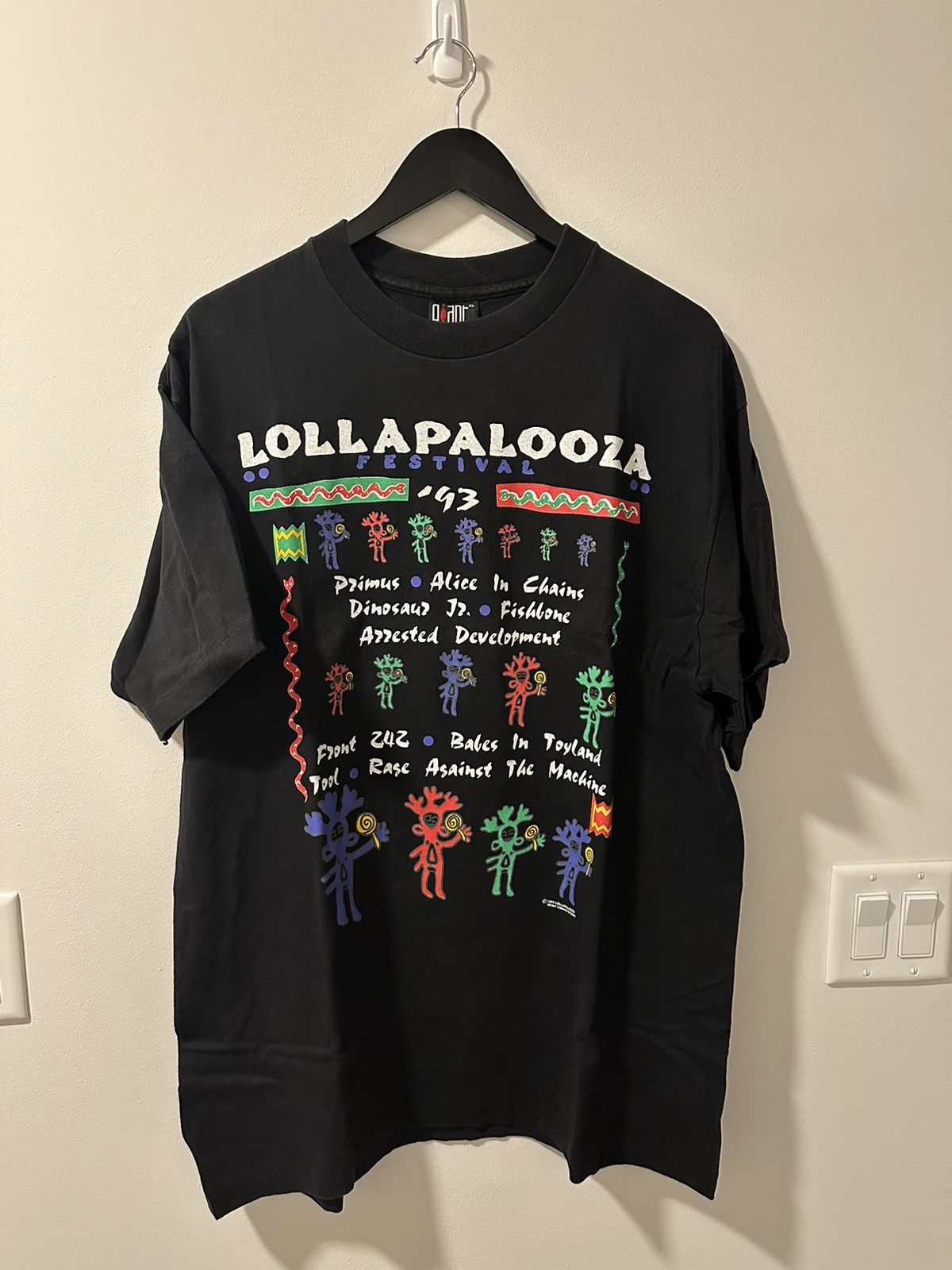 1993 Lollapalooza Tee. Vintage 90s Lollapalooza T-shirt