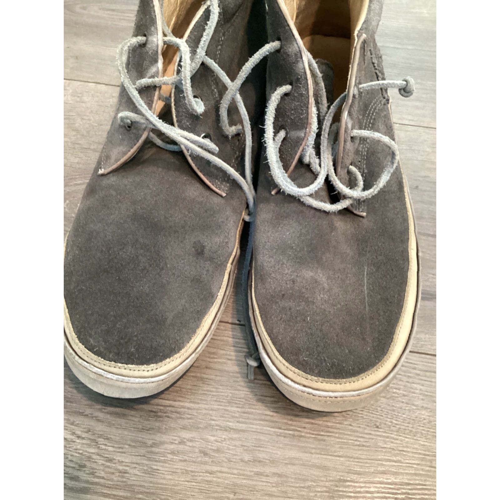 John Varvatos John Varvatos Star USA Mens Boots Suede Lace Up Ankle Gray Size 12 Size US 12 / EU 45 - 2 Thumbnail