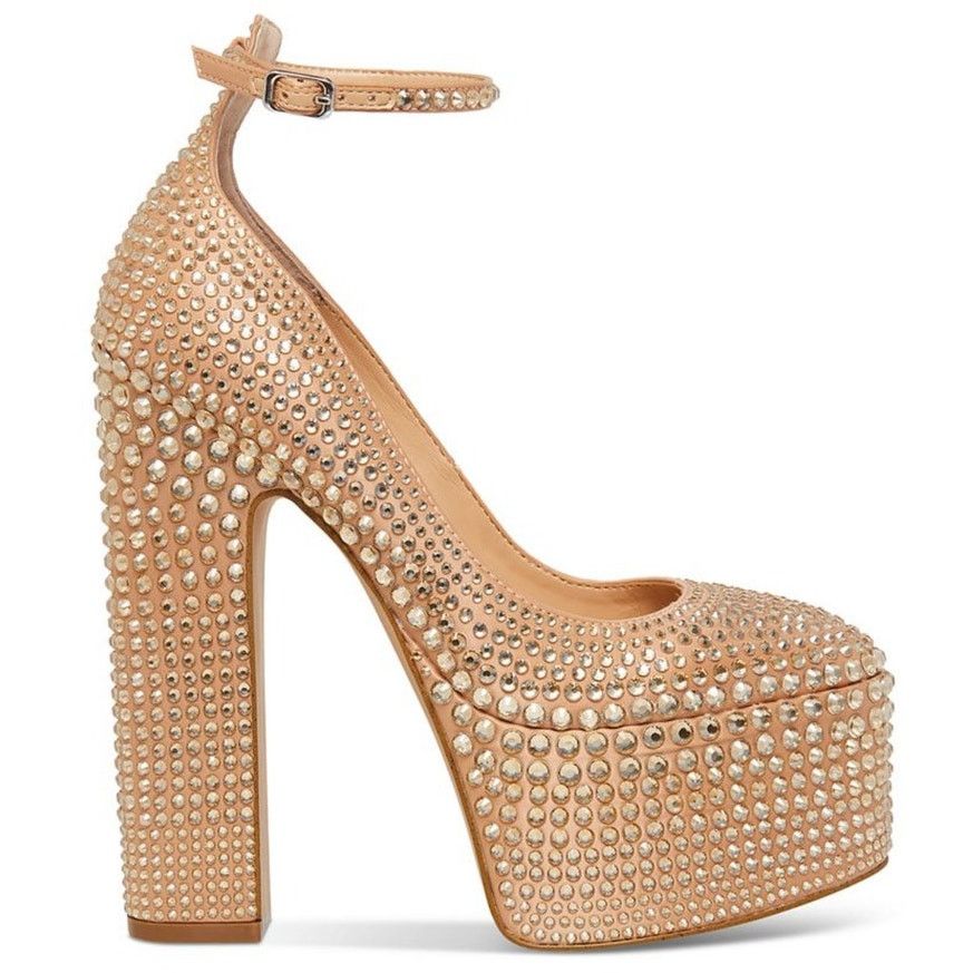 Steve Madden STEVE MADDEN Skyrise Rhinestone Platform Pumps -Sz 9.5 NEW Size US 9.5 / IT 39.5 - 4 Thumbnail