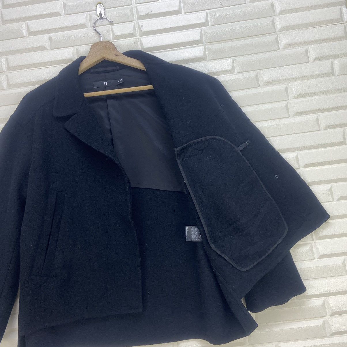 Jil Sander × Uniqlo Jil Sander Uniqlo Loose Oversize Cropped Wool Jacket Size S / US 4 / IT 40 - 6 Thumbnail