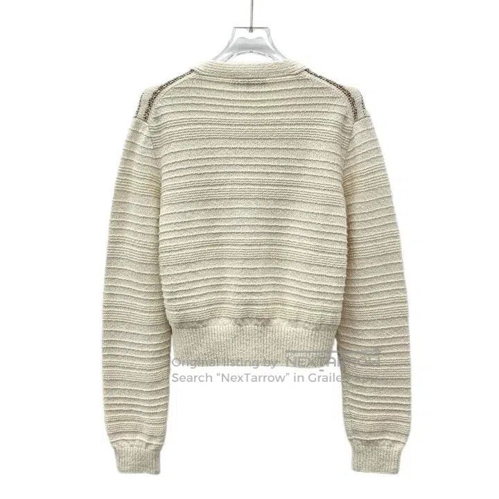 Other Loro Piana Colorful striped cotton V-neck single-button lo Size XS / US 0-2 / IT 36-38 - 2 Thumbnail