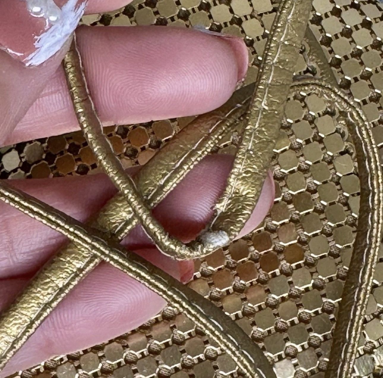 Other Vintage Gold Sequin Women's Bag Size ONE SIZE - 4 Thumbnail