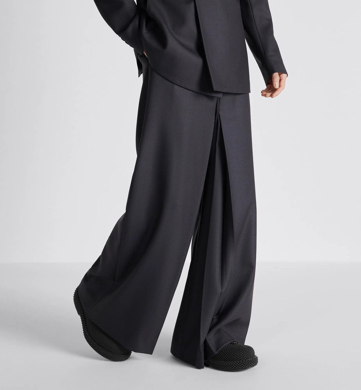 Dior × Kim Jones Dior dark grey wool oblique jacket and pants suit 48 Size 48R - 11 Thumbnail
