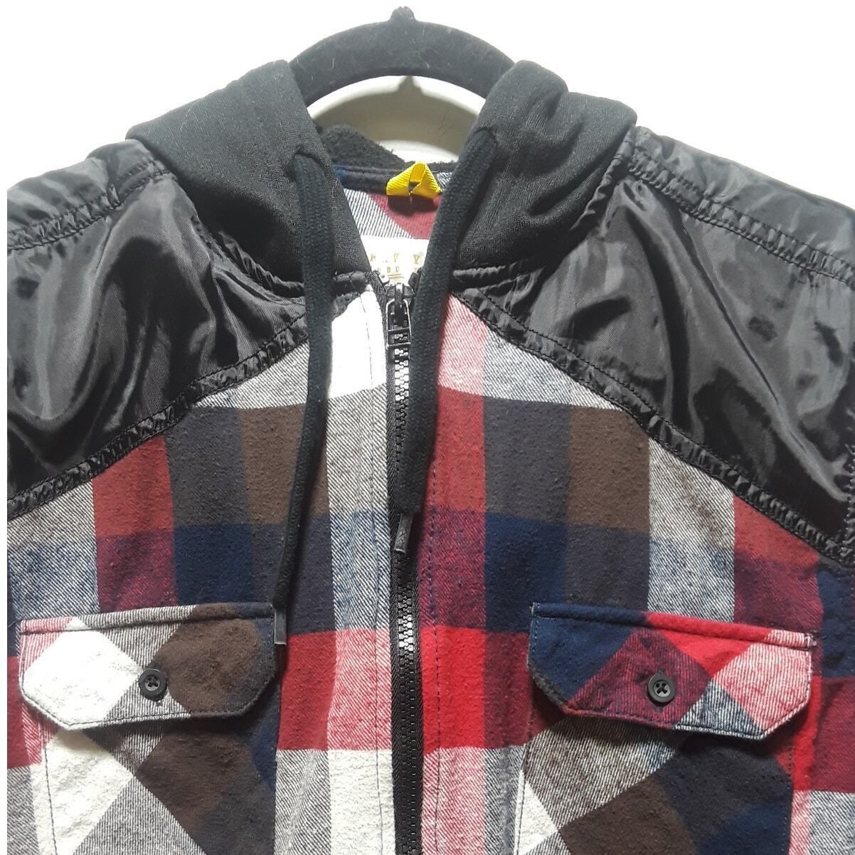 Other Buffalo Plaid Mens Flannel Hoodie Jacket Red Black Size Medi Size US M / EU 48-50 / 2 - 3 Thumbnail