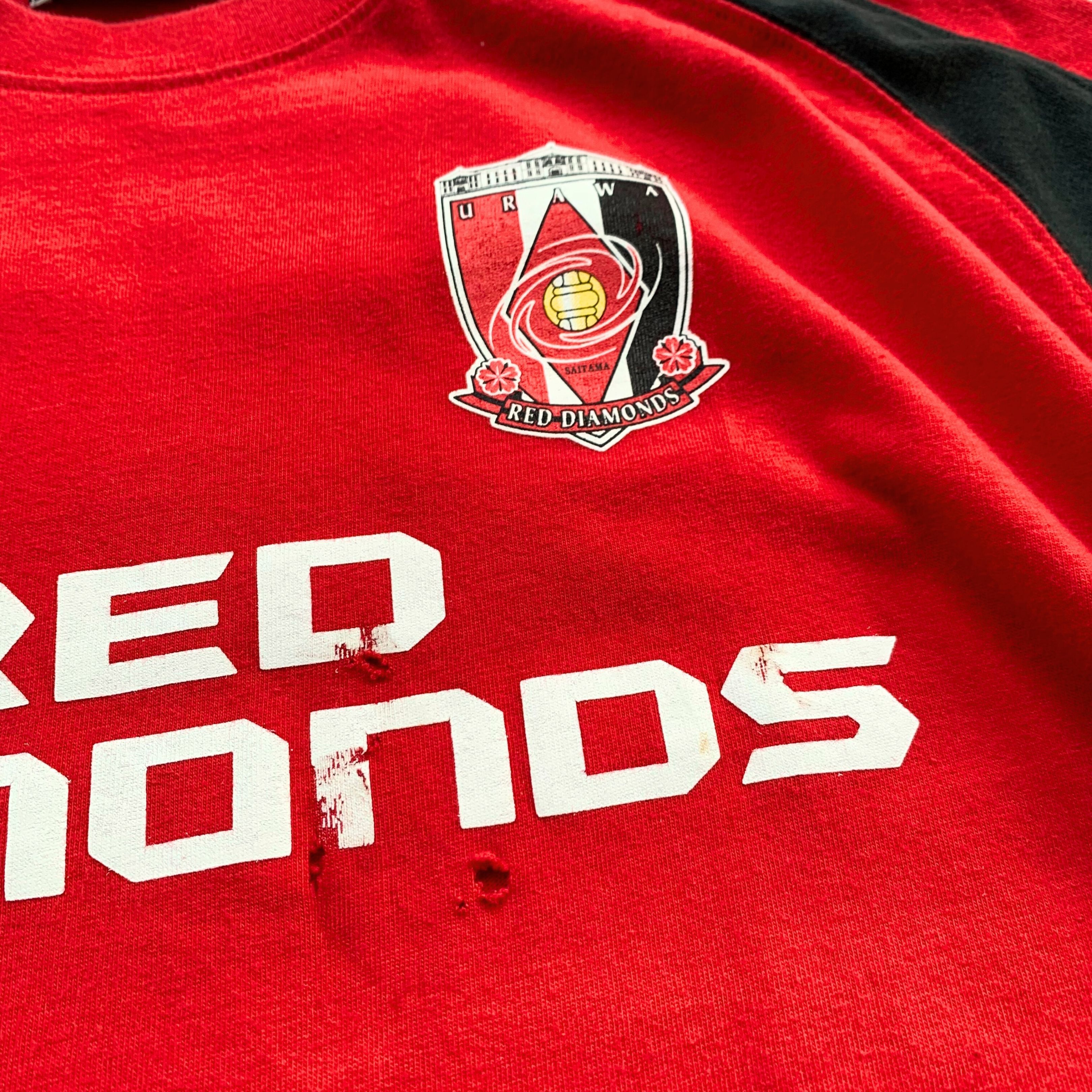 Japanese Brand 1990s Red Diamonds Urawa Japan Official Tee Size US L / EU 52-54 / 3 - 3 Thumbnail