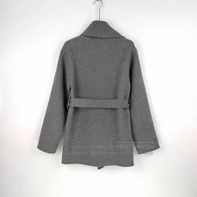 Hermes Hermes Gray Cashmere Tweed Coat with Belt Size XS / US 0-2 / IT 36-38 - 4 Thumbnail