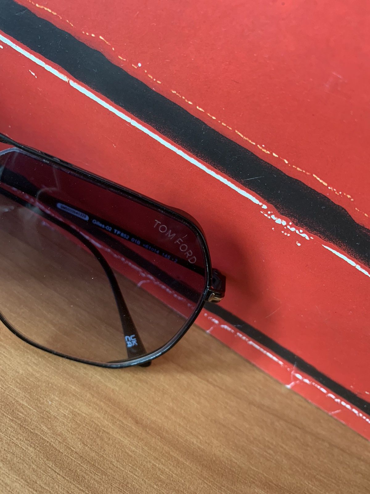 Designer × Tom Ford Tom Ford Gilles-02 TF 852 01B <61 14 145 Sunglasses Size ONE SIZE - 2 Thumbnail
