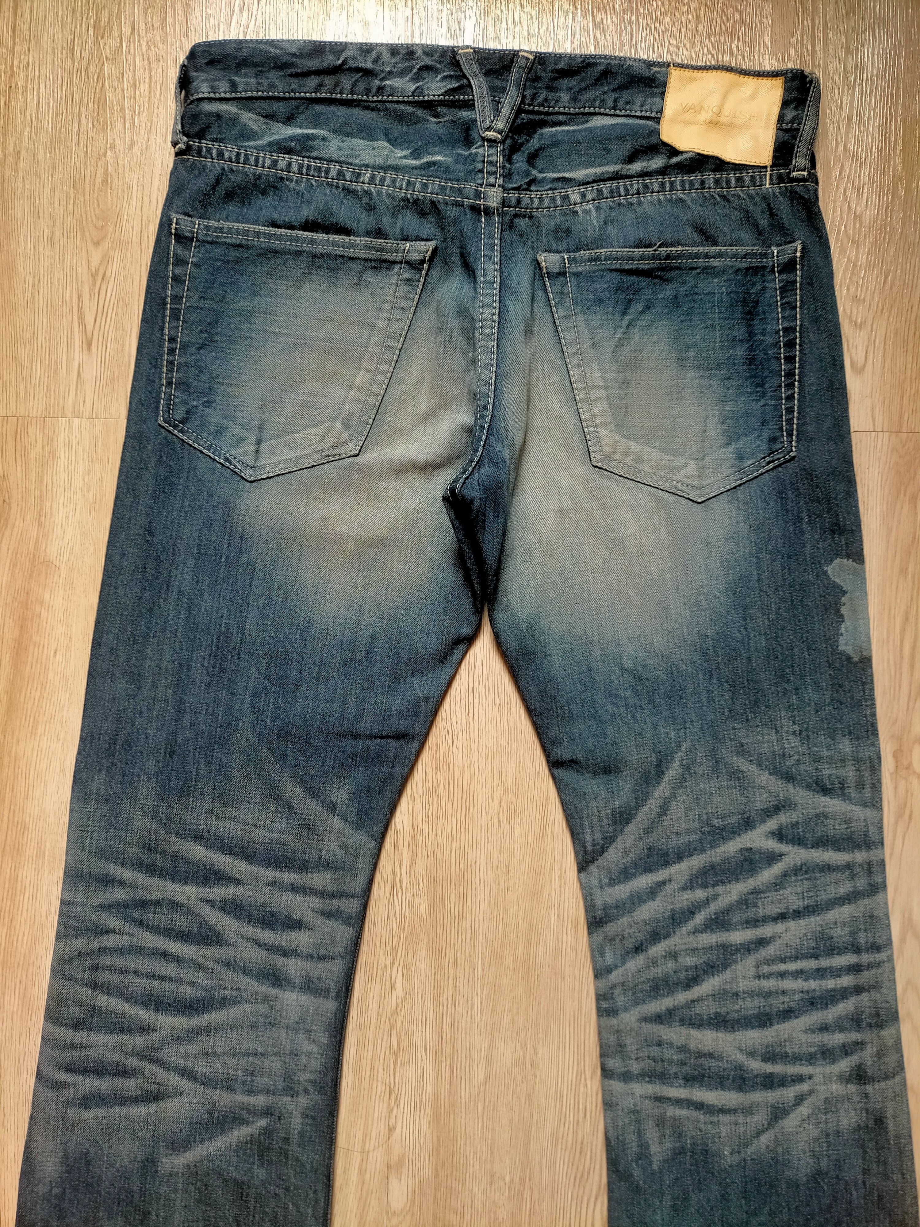 Japanese Brand Flare Jeans Vanquish Japan Studed Boot Cut Denim Size US 33 - 11 Thumbnail