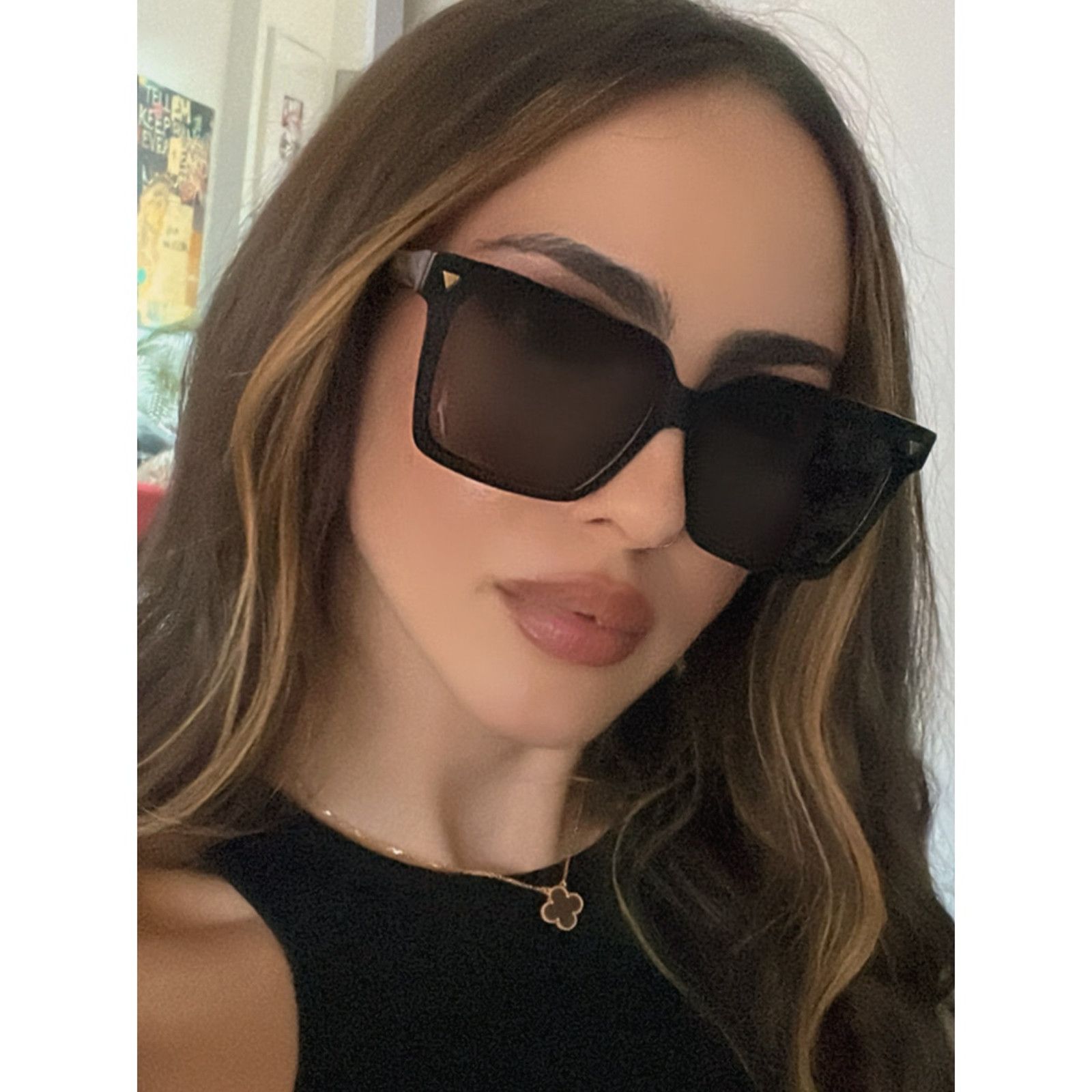 Bottega Veneta NEW Bottega Veneta BV1254S Black Square Sunglasses Size ONE SIZE - 1 Thumbnail
