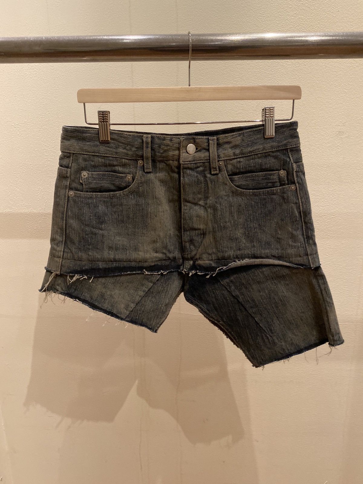 image of Indigo Rick Owens Mini Skirt, Women's (Size 26)