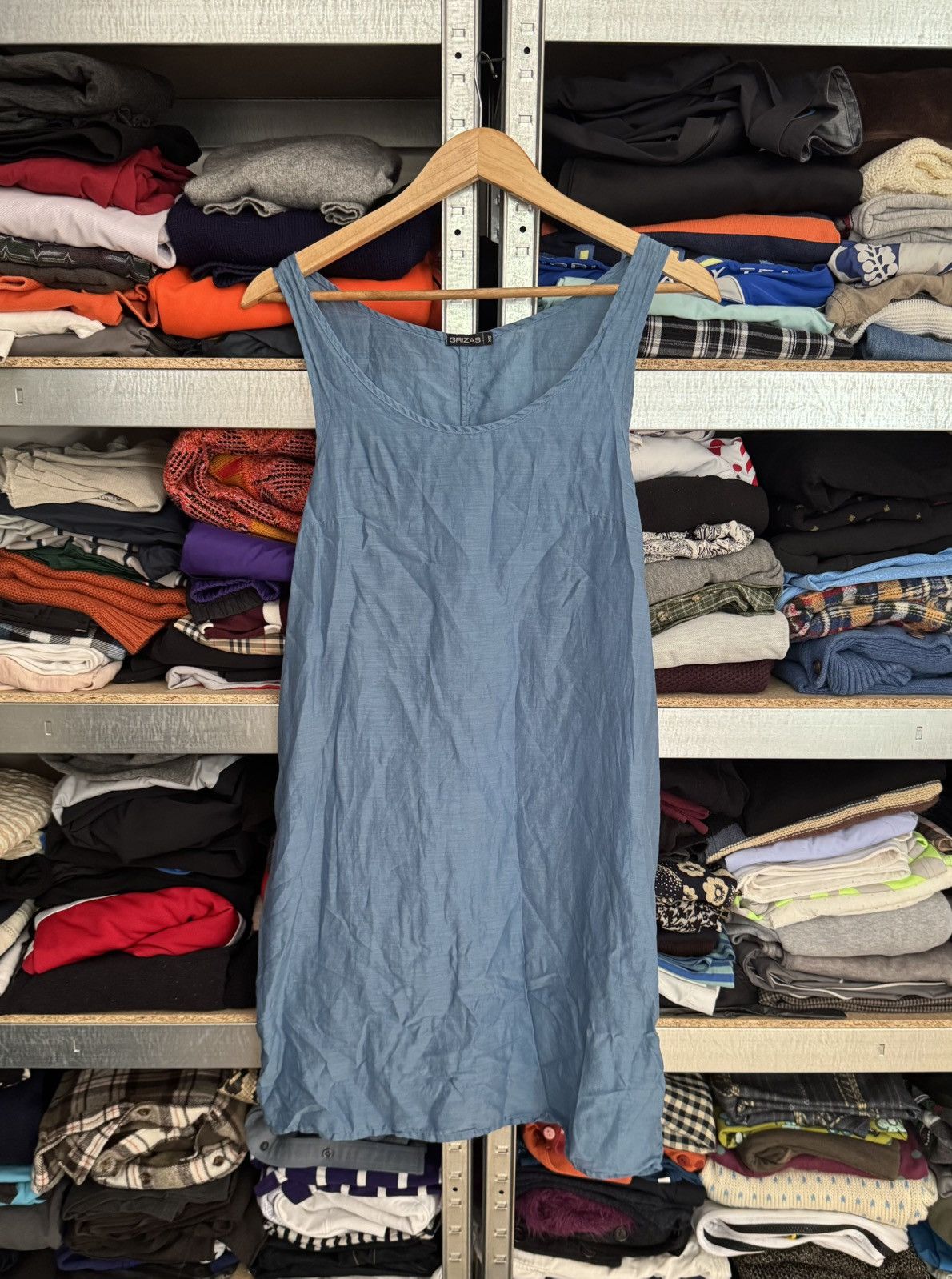 Designer Grizas XS silk sleeveless dress tunic light Avantgarde Size XS / US 0-2 / IT 36-38 - 10 Thumbnail