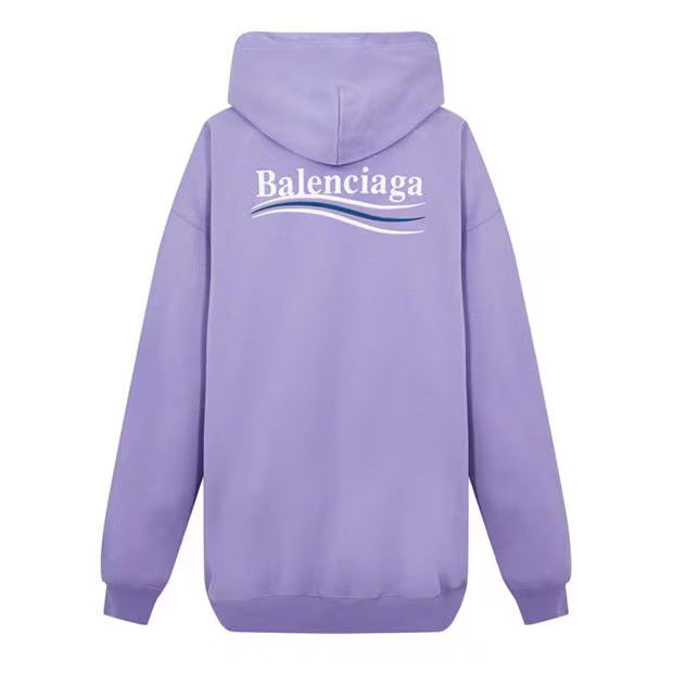 Balenciaga o1g2r1mq0924 Hoodies in Lilac Size S / US 4 / IT 40 - 2 Thumbnail