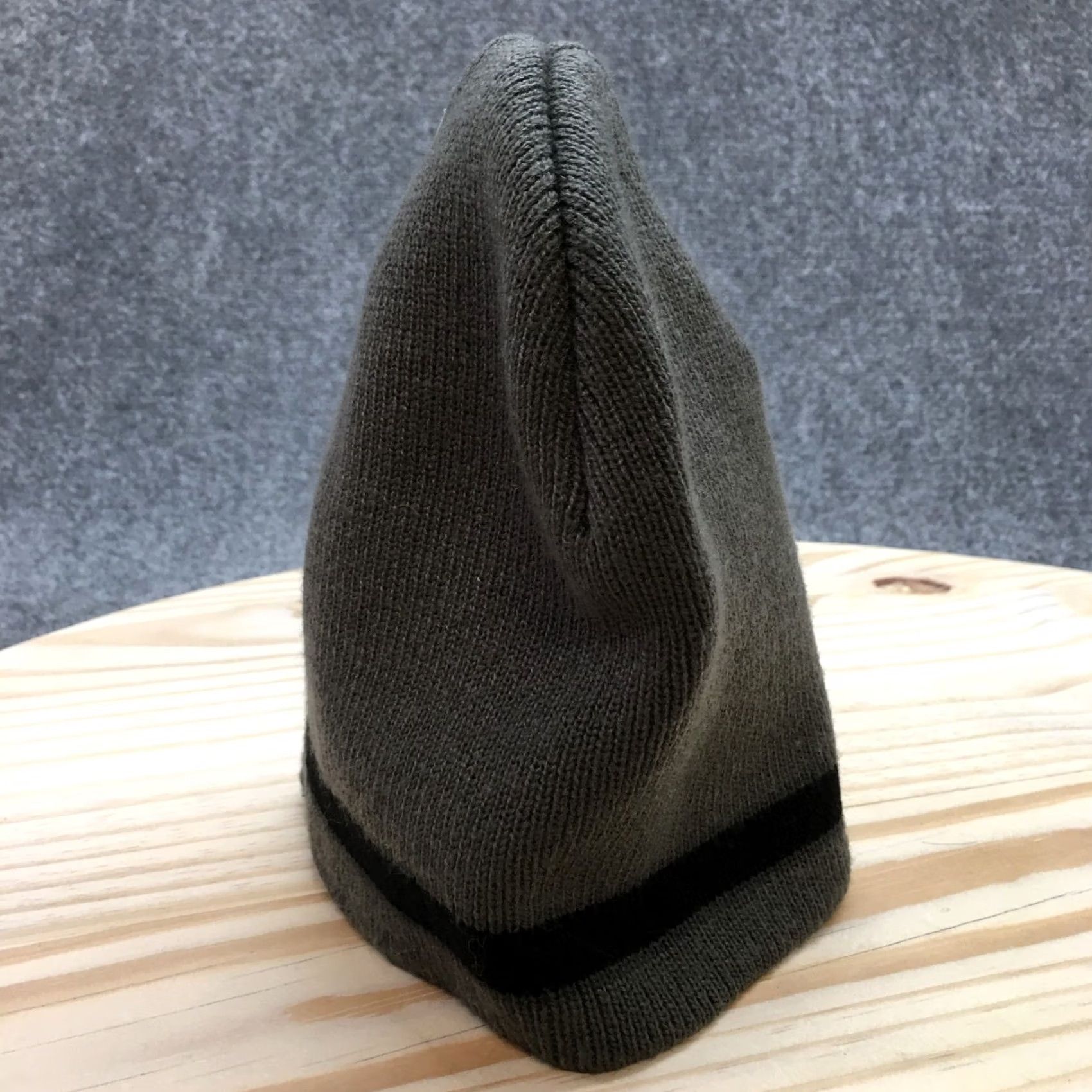 Vintage Columbia Sportswear Beanie Hat Mens Gray Black OS Adjustable Knitted Acrylic Size ONE SIZE - 6 Thumbnail