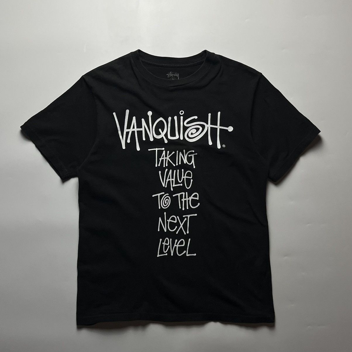 Stussy Stussy x Vanquish "Taking Value To The Next Level" T-Shirt Size US M / EU 48-50 / 2 - 1 Thumbnail