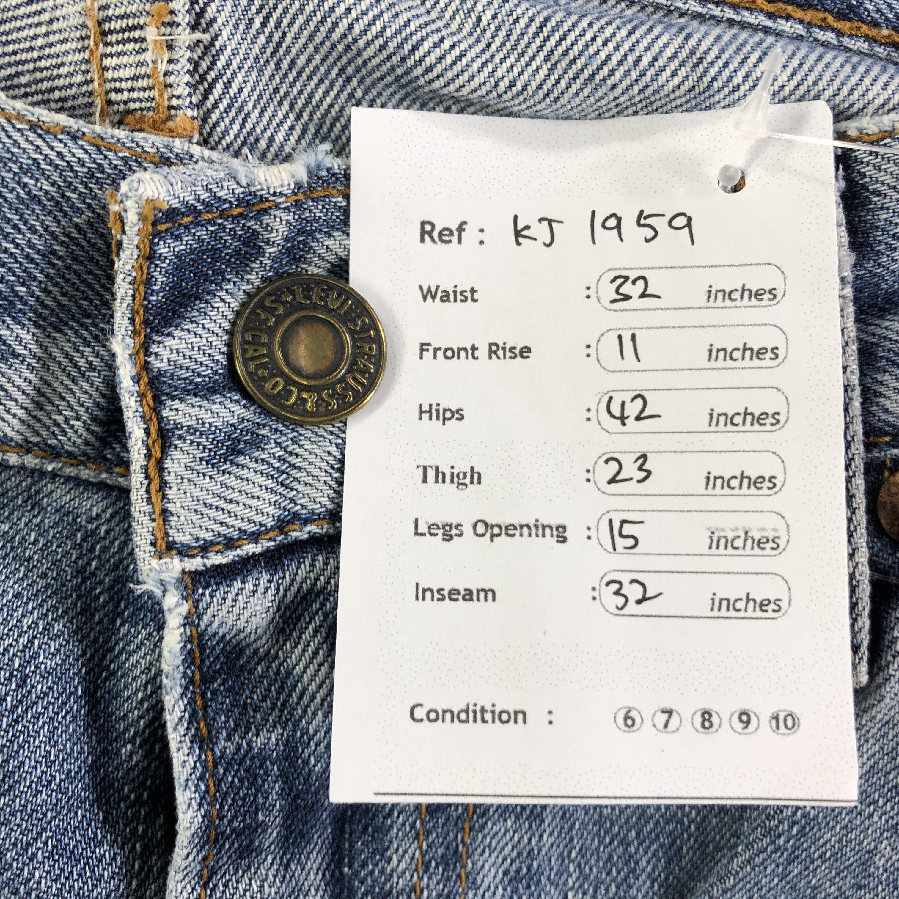 Levi's Vintage 90s Levis 505 Jeans Medium Wash Denim Kj1959 Size US 32 / EU 48 - 12 Thumbnail