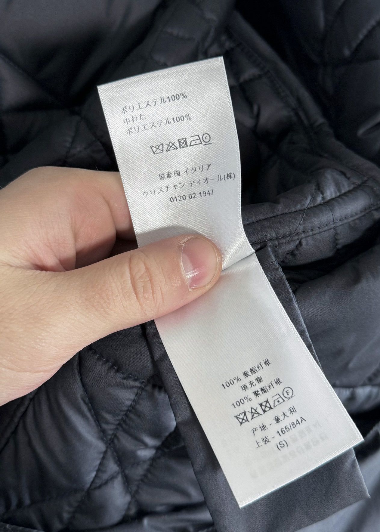 Dior Dior Navy Blue Quilted Macrocannage Field Jacket Size S / US 4 / IT 40 - 9 Thumbnail