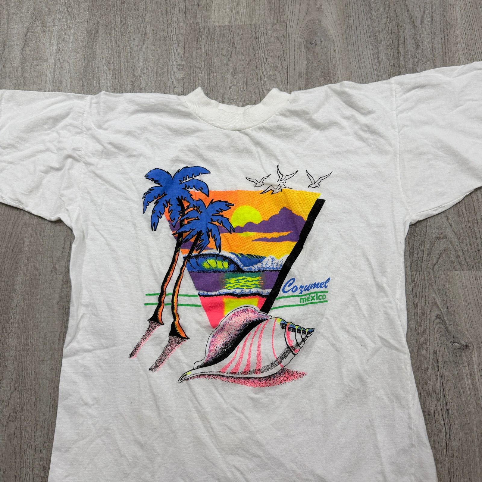 Vintage Vintage Cozumel Mexico Shirt Men's Large 90s Sunset Island Size US L / EU 52-54 / 3 - 2 Thumbnail
