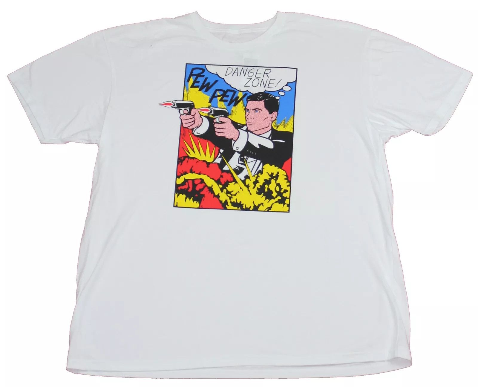 Polo Ralph Lauren Archer Mens T-Shirt - Pop Art Style Comic Panel Danger Zone Size US XXS / EU 40 - 1 Preview