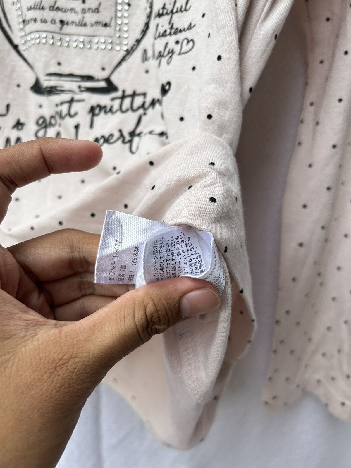 20471120 Colza polkadot longsleeve Size US M / EU 48-50 / 2 - 8 Thumbnail