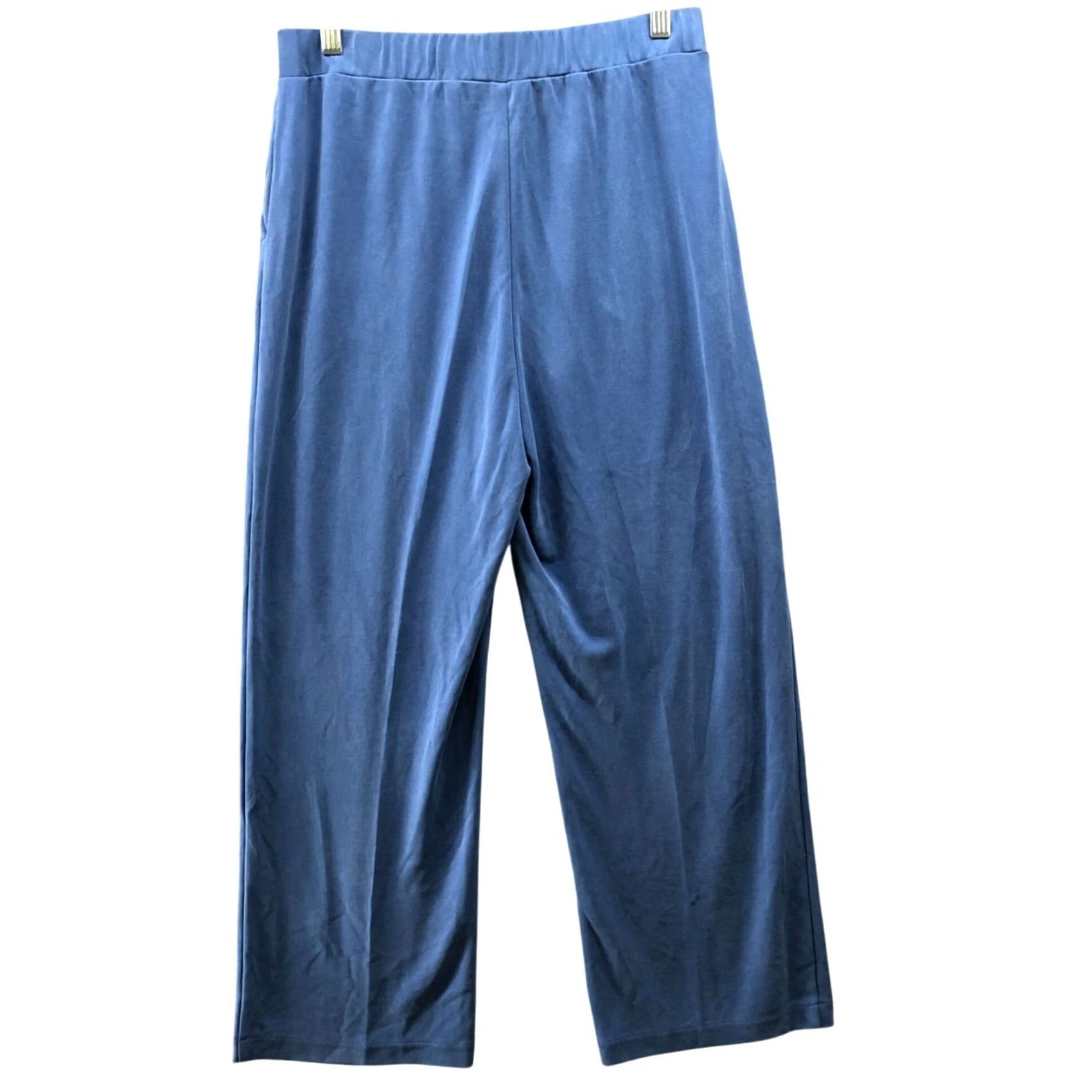 Vintage Kindred Bravely Pants Womens S Blue Tencel Blend Wide Leg High Rise Lounge Pants NWT Size 28" / US 6 / IT 42 - 2 Thumbnail
