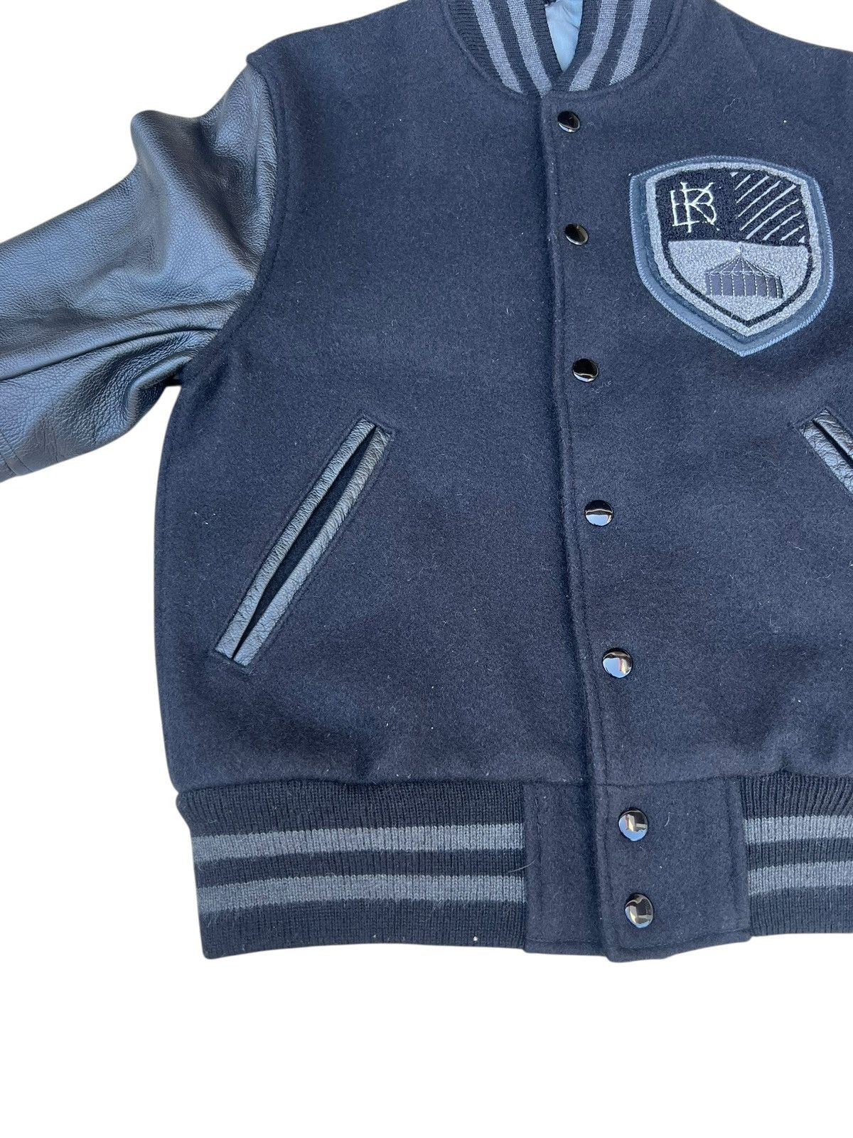 The Brooklyn Circus 2013 The Brooklyn Circus Leather Sleeve Varsity Jacket Size US XS / EU 42 / 0 - 7 Thumbnail