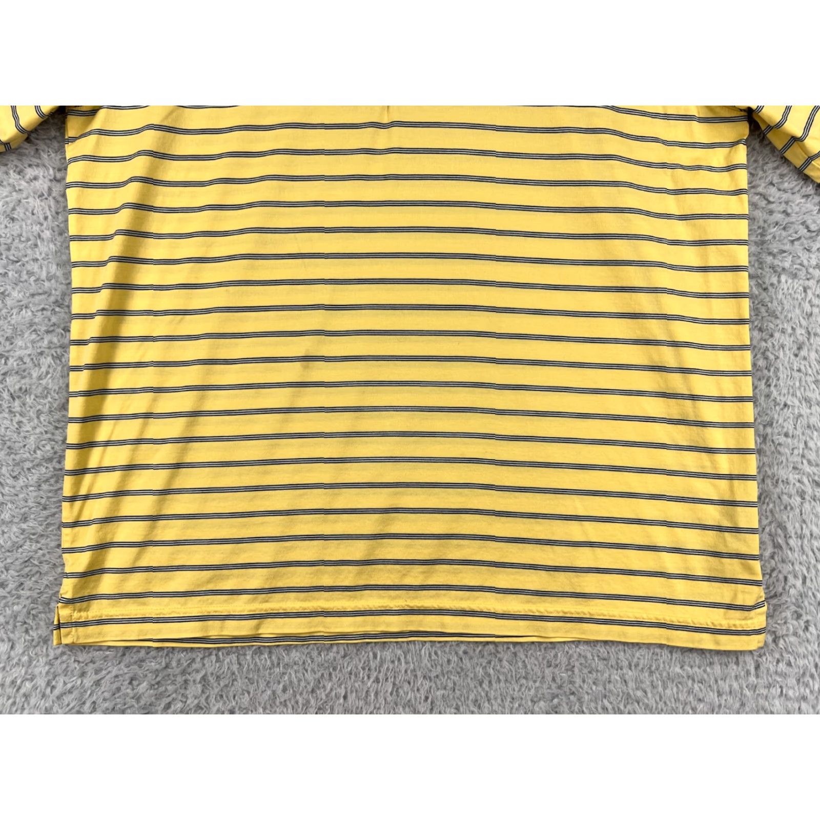 Vintage Greg Norman Polo Shirt Mens Large Yellow White Striped 100% Cotton Golf Golfer Shirt Polo Shirt Size US L / EU 52-54 / 3 - 6 Thumbnail
