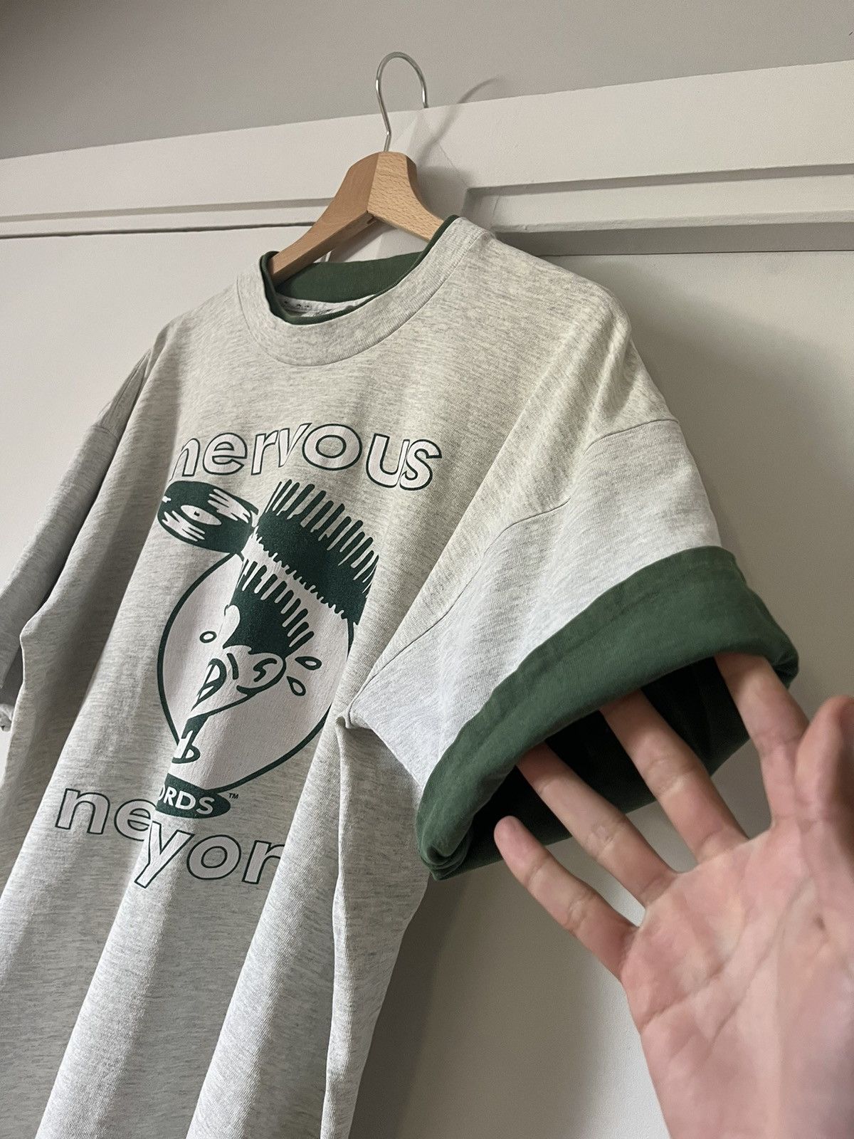 Band Tees × Vintage 1990s Nervous Records Label Promo Tee Size US XL / EU 56 / 4 - 7 Thumbnail