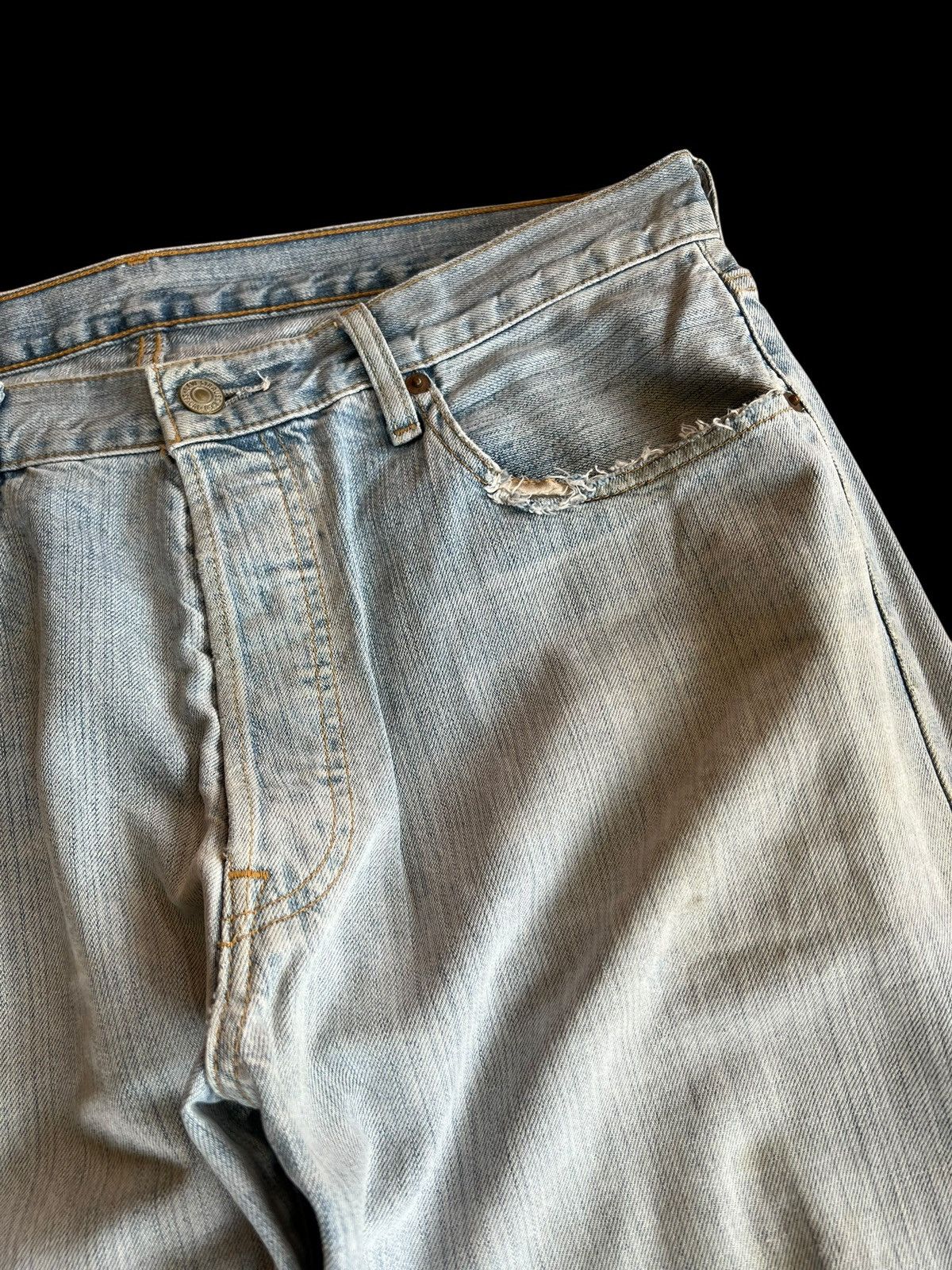 Levi's Vintage Levis 501 Nice Faded Distress Jean Size US 33 - 5 Thumbnail